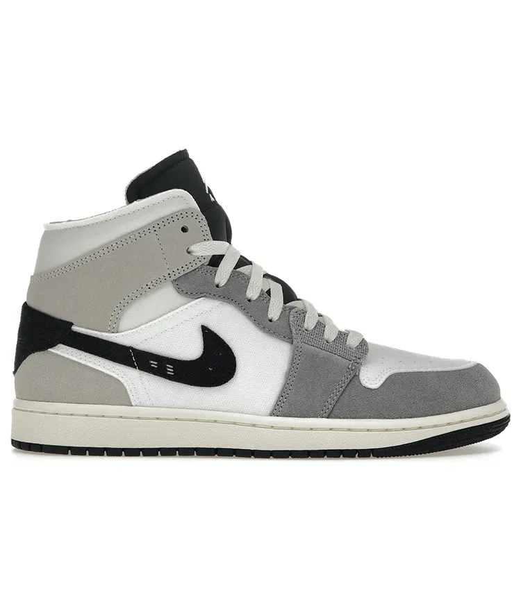 Jordan 1 Mid Craft White Cement Grey