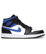 Jordan 1 Mid White Black Racer Blue