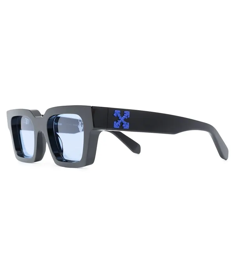 Off-White Virgil Square Frame Sunglasses Black Blue